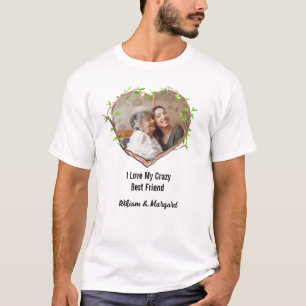 I Love My Friend 熱狂する & Love最高のハート写真 Tシャツ