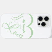 I Love My Friends - だっこ Case-Mate iPhoneケース (裏面 (横))