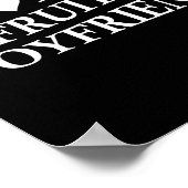 I Love My Fruity Boyfriend Funny Girlfriend Humor ポスター (角)