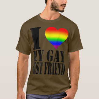 I Love My Gay Best Friend Shirt Rainbow Flag LGBTQ Tシャツ
