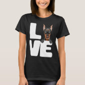 I Love My German Pinscher Dog Tシャツ (正面)