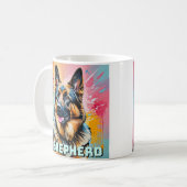 I love my German Shepherd コーヒーマグカップ (正面左)