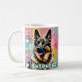 I love my German Shepherd コーヒーマグカップ (左)