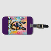 I love my German Shepherd ラゲッジタグ (正面横)