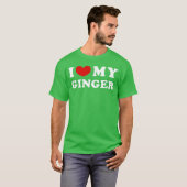 I Love My Ginger I Heart My Ginger boy Tシャツ (正面フル)