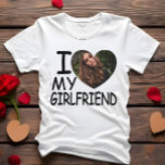 I Love My Giralのハートカスタム写真 Tシャツ<br><div class="desc">I Love My Giralのハートカスタム写真</div>