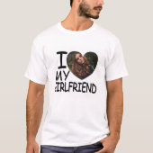 I Love My Giralのハートカスタム写真 Tシャツ (正面)