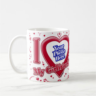 I Love My Giral Photo赤いハート コーヒーマグカップ