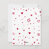 I Love My Giral Photo赤いハート シーズンカード (裏面)