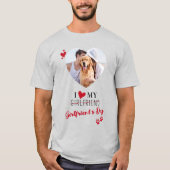 I Love My Giral'sパパパーソナライズされた写真 Tシャツ (正面)