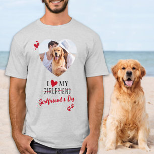 I Love My Giral'sパパパーソナライズされた写真 Tシャツ