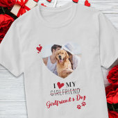 I Love My Giral'sパパパーソナライズされた写真 Tシャツ