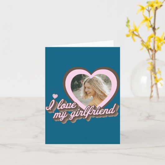 I Love My Girlfriend  カード (黄色い花)