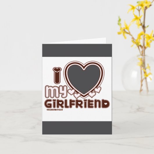 I Love My Girlfriend カード (黄色い花)