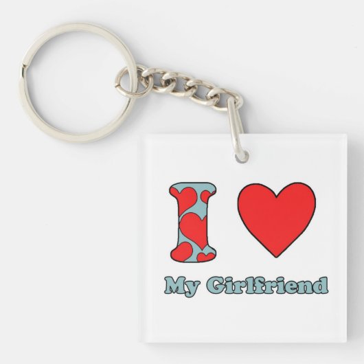 I love My Girlfriend キーホルダー (正面)