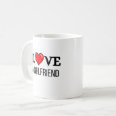 I love my girlfriend コーヒーマグカップ (正面左)