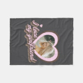 I Love My Girlfriend フリースブランケット (正面(横))