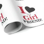 I Love My Girlfriend ラッピングペーパー (ロールコーナー)