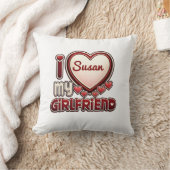 I Love My Girlfriend Custom クッション (ブランケット)