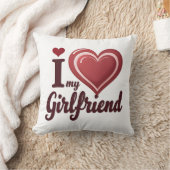 I Love My Girlfriend Custom クッション (ブランケット)