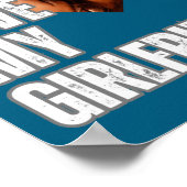 I Love My Girlfriend Heart Photo Boyfriend Gift  ポスター (角)