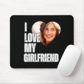 I Love My Girlfriend Heart Photo Boyfriend Gift  マウスパッド (マウス)