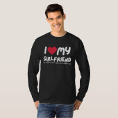 I Love My Girlfriend  I Heart My Girlfriend  Funny Tシャツ (正面フル)