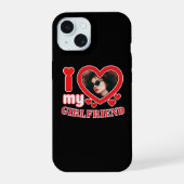 I Love My Girlfriend Personalized iPhone 15ケース (裏面)