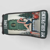 I Love My Girlfriend Photo Golf Head Cover ゴルフヘッドカバー (正面)