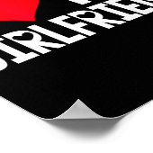 I Love My Girlfriend Shirt I Heart Girlfriend Love ポスター (角)