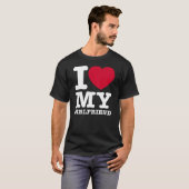 I LOVE MY Girlfriend Tシャツ (正面フル)