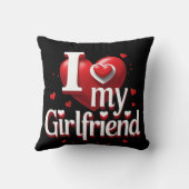 I Love My Girlfriend T-Shirt ❤️ クッション (裏面)