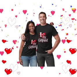 I Love My Girlfriend T-Shirt ❤️ Tシャツ