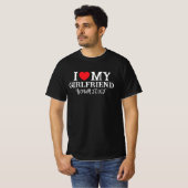 I Love My Girlfriend,valentine gift Tシャツ (正面フル)
