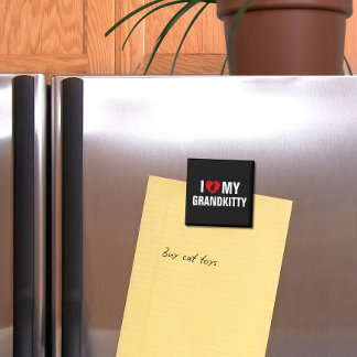 I Love My Grandkitty Cat Lover マグネット