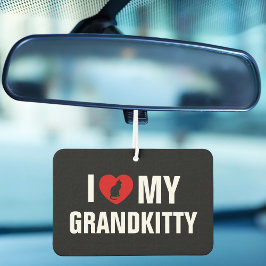 I Love My Grandkitty Cat Lover Grandparent car  カーエアーフレッシュナー