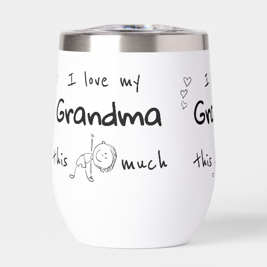 I Love my Grandma Typography Named Graphic (正面)