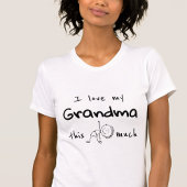I Love my Grandma Typography Named Graphic トライブレンドＴシャツ