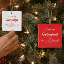 I love my grandma typography named graphic Red