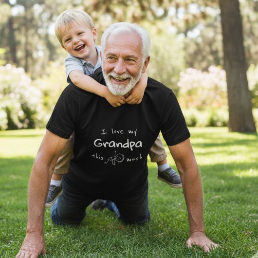 I love my grandpa typography named graphic  トライブレンドＴシャツ