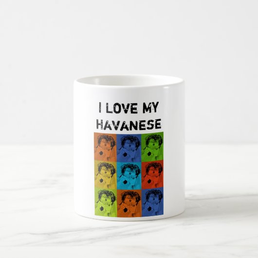 I Love My Havanese コーヒーマグカップ (中央)