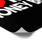 I Love My Honey Bee Shirt, Funny Animal Couple Mat ポスター (角)