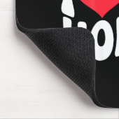 I Love My Honey Funny Says In Love (back Print) マウスパッド (コーナー)