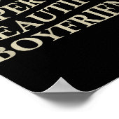 I Love My Hot Beautiful Boyfriend Funny Girlfriend ポスター (角)