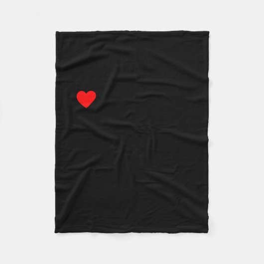 I Love My Hot Black Wife フリースブランケット (正面)