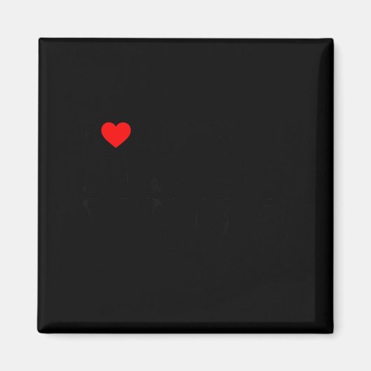 I Love My Hot Black Wife マグネット (正面)