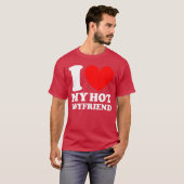 I Love My Hot Boyfriend vintage Tシャツ (正面フル)