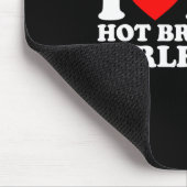 I Love My Hot Brazilian Girlfriend  マウスパッド (コーナー)