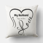 I Love My Husband • Always and forever クッション (裏面)