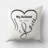 I Love My Husband • Always and forever クッション (正面)
